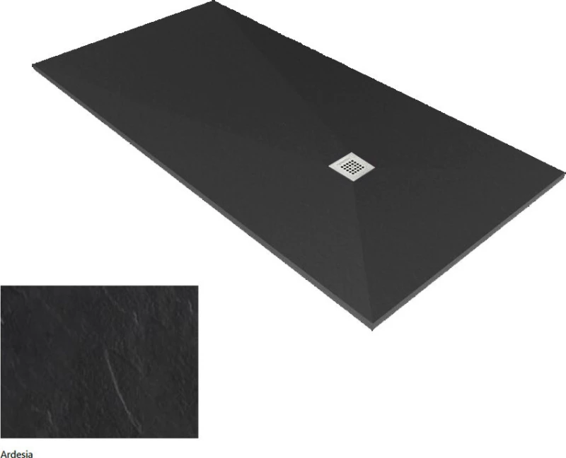 Ντουζιέρα Ορθογώνια Karag Pietra 100X120 Ardesia