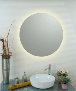 Καθρέπτης Μπάνιου Στρογγυλός Circle Φ110εκ. με Led Ροντέ