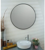 Κρεμαστός Καθρέπτης Iron Circle Slim Φ60 εκ. χωρίς Led Bronze (Μπρονζέ)