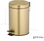 Επιδαπέδιο Χαρτοδοχείο Ορειχάλκινο Geesa 634-211 Χρυσό