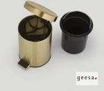 Επιδαπέδιο Χαρτοδοχείο Ορειχάλκινο Geesa 634-211 Χρυσό
