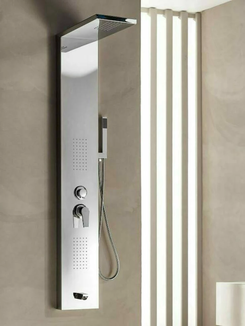 Στήλη Ντουζ Υδρομασάζ Tema Hotel 53100-1 Χρωμέ Γυαλιστερό