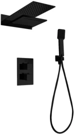 Σετ Εντοιχισμού Θερμοστατικό Excel Milagro Black Matt 173135108 Μαύρο Ματ