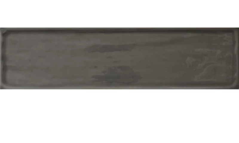 Πλακάκι Flow Dark Gray 10x40cm Σκούρο Γκρι Γυαλιστερό