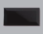 Πλακάκι Black Beveled Glossy 10x20