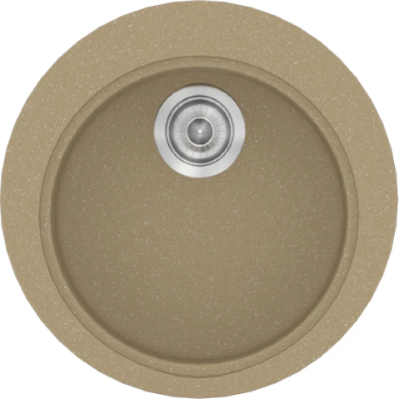 Νεροχύτης Γρανιτένιος Sanitec Classic Granite 316  (Ø48) Βαρέως Τύπου Metallic Cream 15