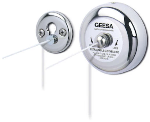 Σχοινάκι Για Ρούχα, Αναδιπλούμενο Geesa Standard - Hotelia Chrome 134 Χρωμέ