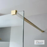 Διαχωριστικό Ντους Devon Iwis Walk In IW140C-211 140cm Χ 200cm Gold Brushed