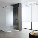 Διαχωριστικό Ντους Devon Iwis Walk In IW100C-221 100cm Χ 200cm Bronze Brushed