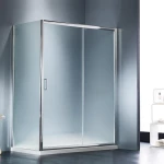 Ευθύγραμμη Καμπίνα Ντουζιέρας Starlet Slider 1+1 147-151 x 180 cm Fabric Χρωμέ