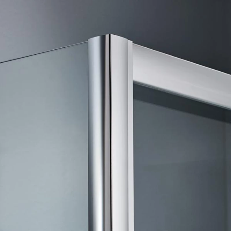 Ευθύγραμμη Καμπίνα Ντουζιέρας Starlet Slider 1+1 147-151 x 180 cm Fabric Χρωμέ