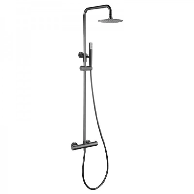 Στήλη Ντουζ 2 Εξόδων IMEX GENOVA BLACK GUN METAL BTG053/BGM Ανθρακί