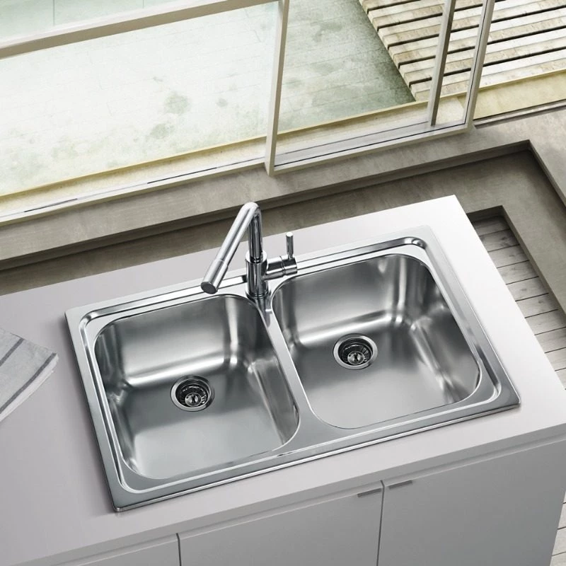 Νεροχύτης Ένθετος Apell Anniversario 8380-110 79x50 Inox Σατινέ