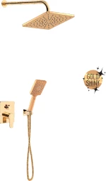 Μπαταρία Εντοιχισμού Duscheline Concealed 2 Way Prestige Pera Imperia Gold DM-2747 Χρυσό