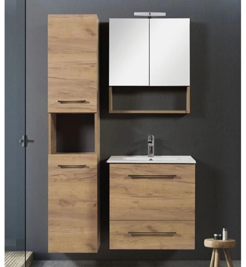 Στήλη Μπάνιου MDF Ακρυλικό Mabo Dual M 60 cm Σε 5 Χρώματα 35x35x170 cm