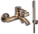 Μπαταρία Λουτρού Αναμεικτική Modea Etna Minimal Brushed Bronze 00-07012/BR