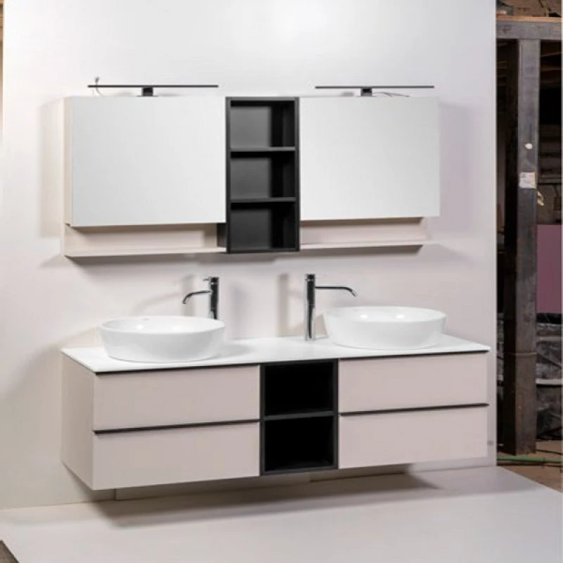 Βάση Επίπλου Μπάνιου Mabo Olia 60 cm Laminate Με Νιπτήρα Slim