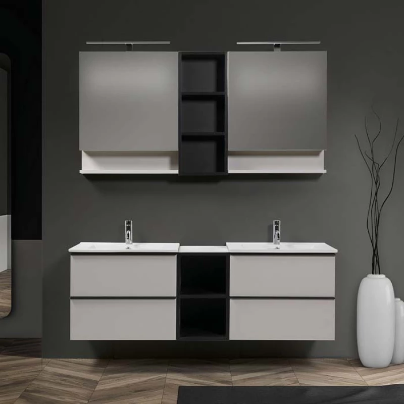 Βάση Επίπλου Μπάνιου Mabo Olia 60 cm Laminate Με Νιπτήρα Slim