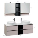 Βάση Επίπλου Μπάνιου Mabo Olia 60 cm Laminate Με Νιπτήρα Slim