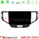Nakamichi NAM5260 Series 4Core Android12 4+64GB Honda Accord 2008-2015 Navigation Multimedia Tablet 9" Με Carplay & Android Auto