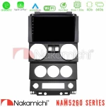 Nakamichi NAM5260 Series 4Core Android12 4+64GB Jeep Wrangler 2Door 2008-2010 Navigation Multimedia Tablet 9" Με Carplay & Android Auto