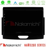 Nakamichi NAM5260 Series 4Core Android12 4+64GB Ford Ranger 2017-2022 Navigation Multimedia Tablet 9" Με Carplay & Android Auto
