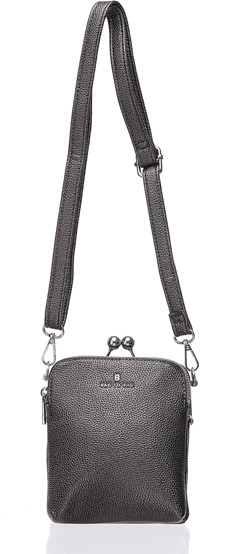 Τσάντα χιαστί KX-2415 - Γκρι Bag to Bag
