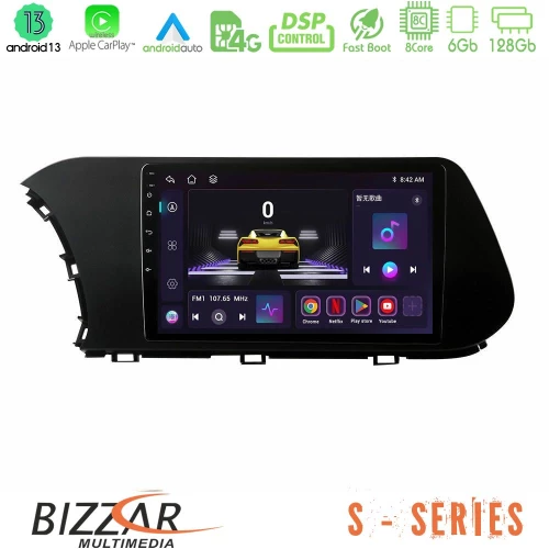 Bizzar S Series Hyundai i20 2021-2024 8core Android13 6+128GB Navigation Multimedia Tablet 9"