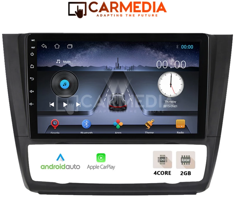 CARMEDIA CM209C-13 TABLET 9'' OEM BMW SERIES 1 (E81-82-87-88) 2004-2013 KLIMA