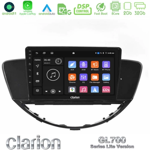 Clarion GL700 Lite Series 8Core Android11 2+32GB Subaru Tribeca 2007-2014 Navigation Multimedia Tablet 9" Με Carplay & Android Auto