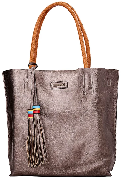 Τσάντα ώμου 5371 - Γκρι Bag to Bag