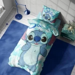 Σετ Σεντόνια Μονά 4τμχ (160x240) Stitch 824 Disney βαμβακερά DimCol