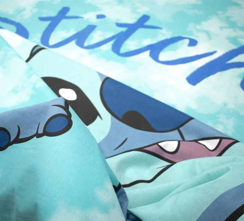 Σετ Σεντόνια Μονά 4τμχ (160x240) Stitch 824 Disney βαμβακερά DimCol