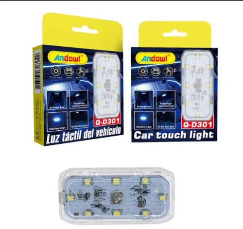 Andowl Διακοσμητικό φωτιστικό LED αφής λευκού φωτισμού για αυτοκίνητο Q-D301