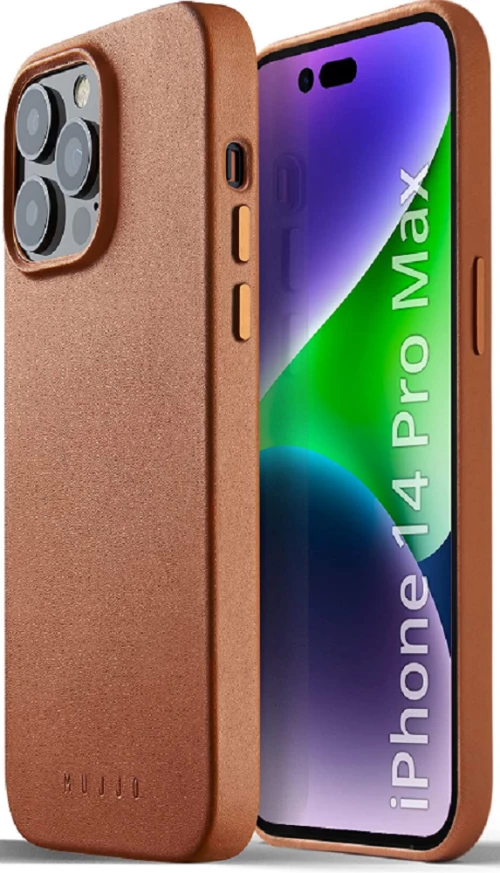 MUJJO Full Leather Case - Δερμάτινη Θήκη MagSafe - Apple iPhone 14 Pro Max - Tan (MUJJO-CL-029-TN)
