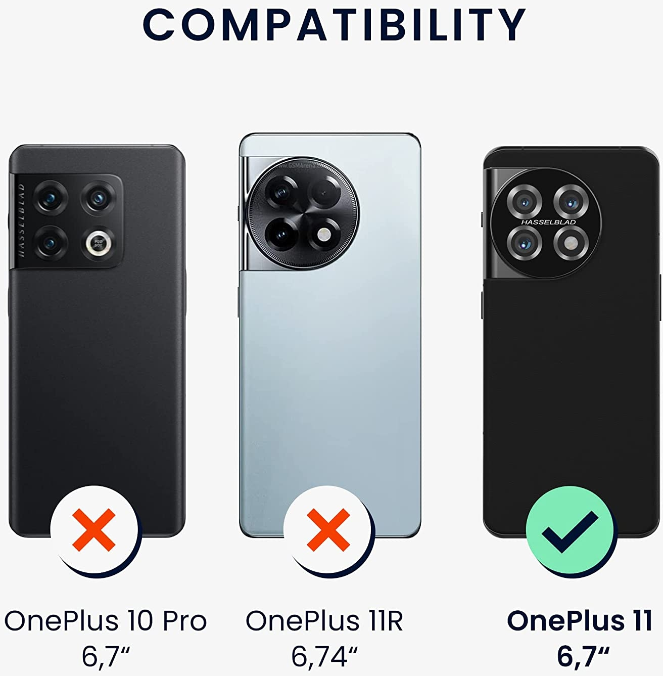 KWmobile Σκληρή Ξύλινη Θήκη με TPU Bumper - OnePlus 11 - Dark Brown / Walnut (60789.18)