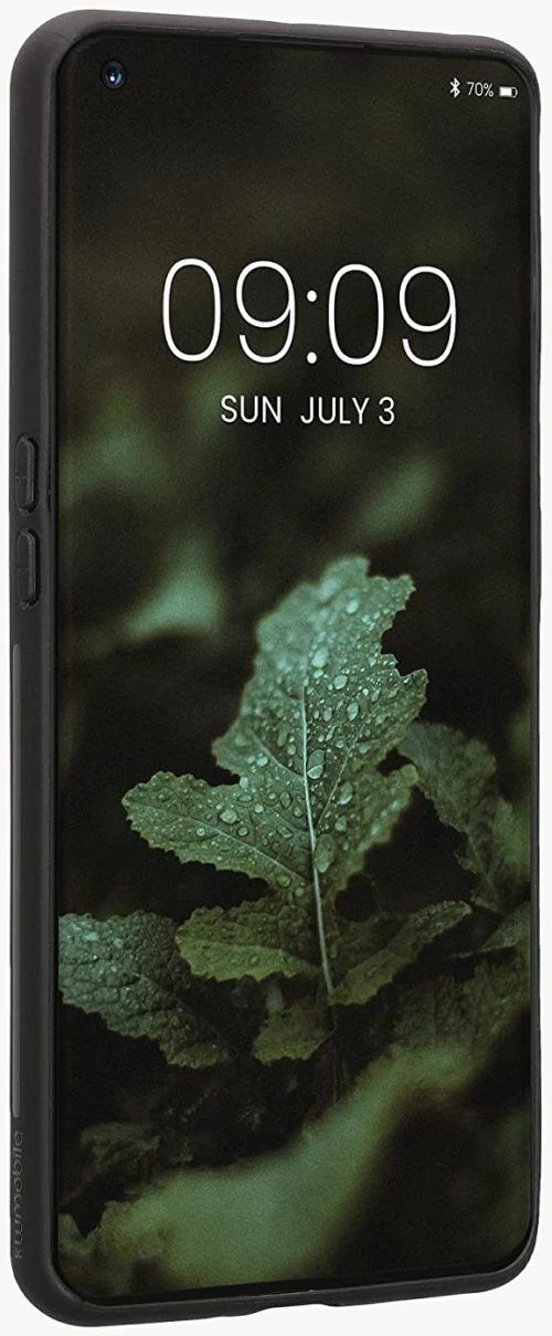 KWmobile Σκληρή Ξύλινη Θήκη με TPU Bumper - OnePlus 11 - Dark Brown / Walnut (60789.18)