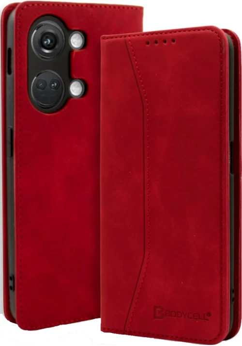 Bodycell Θήκη - Πορτοφόλι OnePlus Nord 3 - Red (5206015037740)