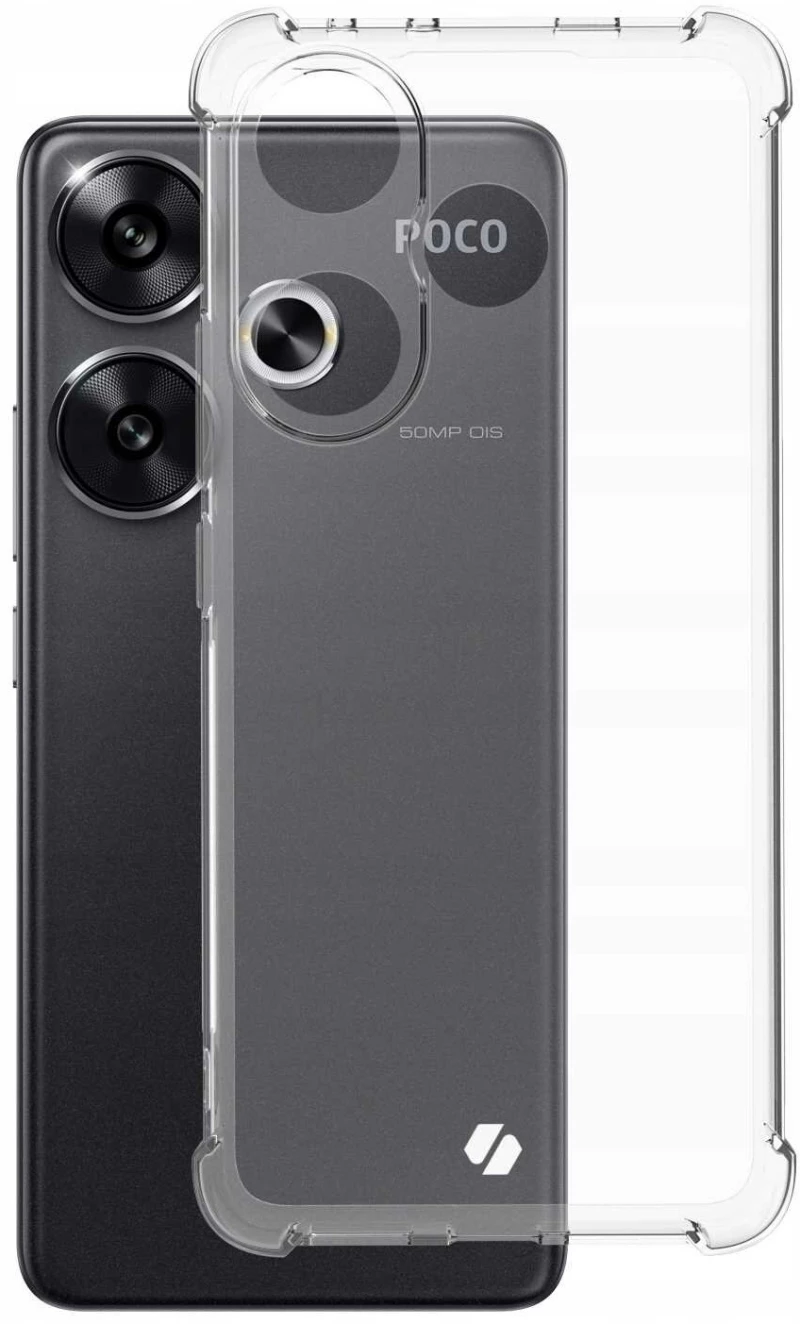 Διάφανη Θήκη Σιλικόνης - Xiaomi Poco F6 - Spacecase Anti-Shock - 1mm - Clear (5905719110222)