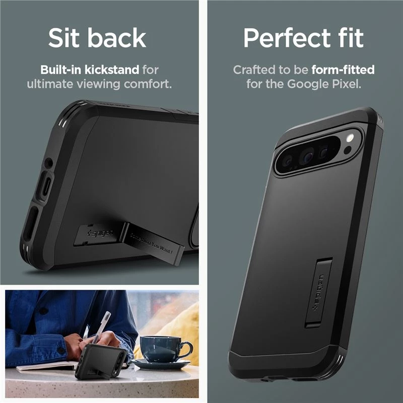 Ανθεκτική Σκληρή Θήκη - Google Pixel 9 Pro XL - Spigen Tough Armor - Black (ACS07726)