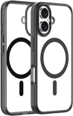 Θήκη Apple iPhone 16 - Vivid MagSafe Hybrid Case Διάφανη με MagSafe - Black (VIMAGACR496BK)
