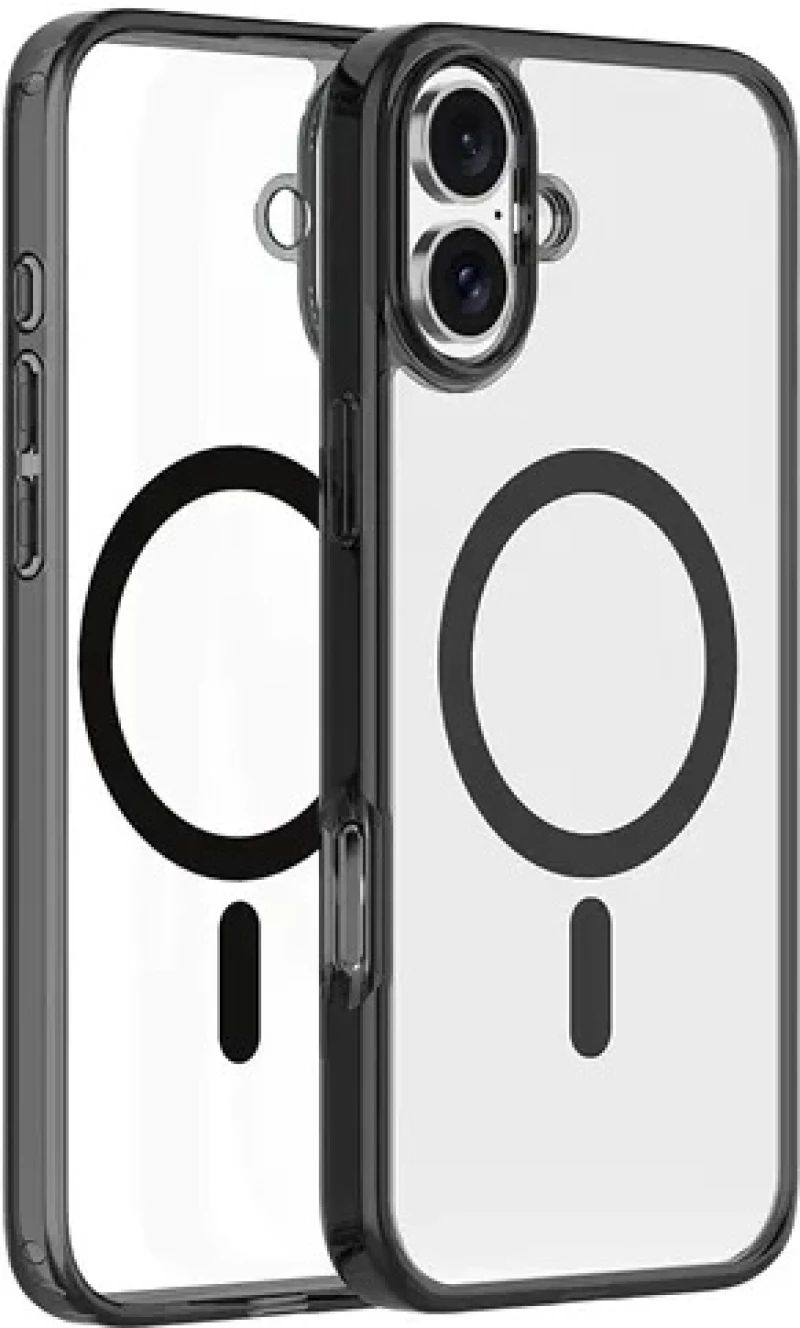 Θήκη Apple iPhone 16 Plus - Vivid MagSafe Hybrid Case Διάφανη με MagSafe - Black (VIMAGACR495BK)