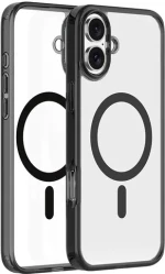 Θήκη Apple iPhone 16 Plus - Vivid MagSafe Hybrid Case Διάφανη με MagSafe - Black (VIMAGACR495BK)