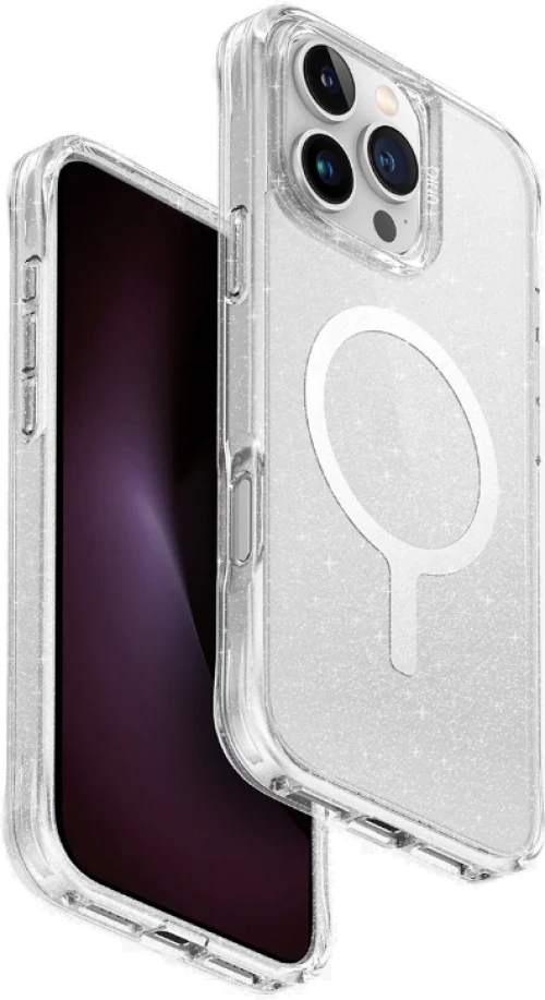 Θήκη Apple iPhone 16 Pro Max - Uniq LifePro Xtreme MagClick Ανθεκτική Σκληρή με MagSafe - Lucent / Clear Glitter (UNIQ-IP6.9P(2024)-LPRXMLUC)