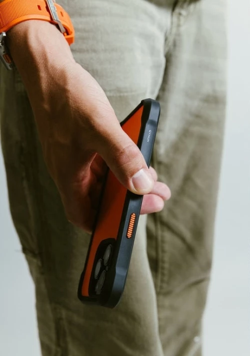 Θήκη Apple iPhone 15 Pro - Nomad Rugged Case Ανθεκτική με MagSafe - Ultra Orange (NM01670285)