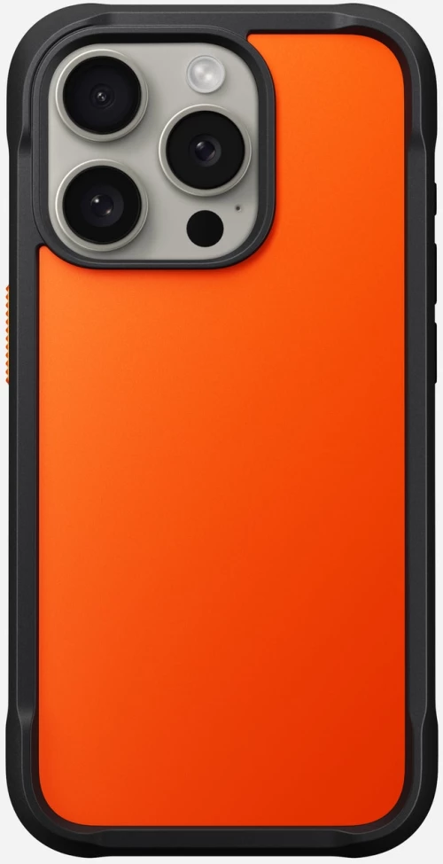 Θήκη Apple iPhone 15 Pro - Nomad Rugged Case Ανθεκτική με MagSafe - Ultra Orange (NM01670285)