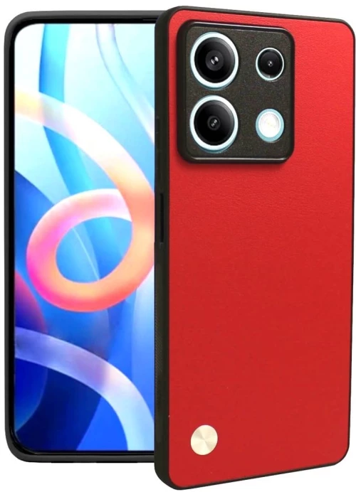 Θήκη Xiaomi Redmi Note 13 Pro 5G / Poco X6 - Bodycell Vegan Cover Σκληρή - Red (5206015078002)