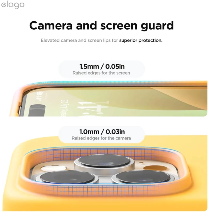 Θήκη Apple iPhone 16 Pro - Elago Magnetic Silicone Case Premium Σιλικόνης με MagSafe - Sunshine (ES16MSSC63PRO-SUN)