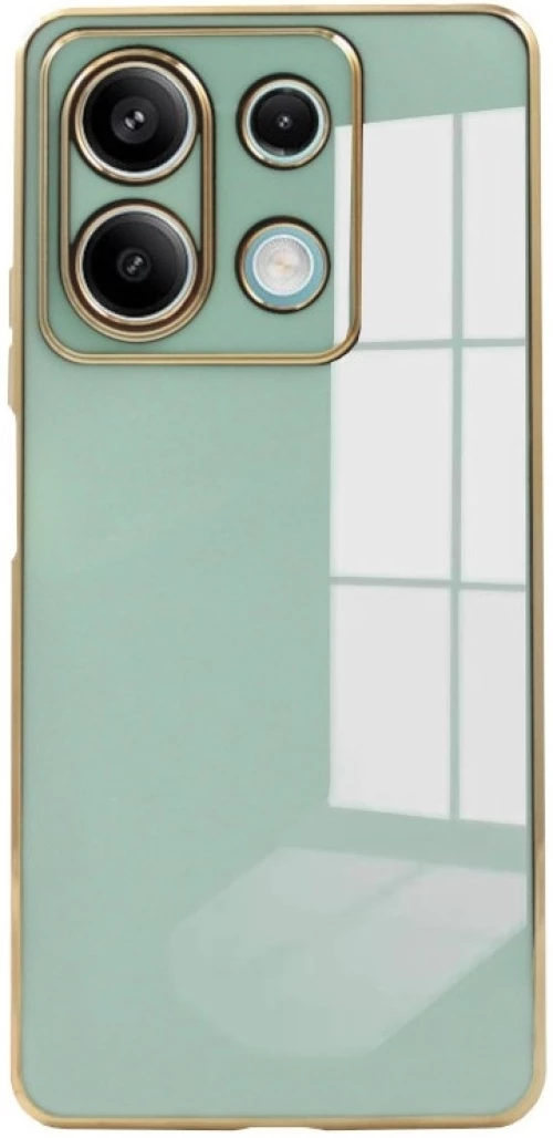 Θήκη Xiaomi Redmi Note 13 5G - Bodycell Gold Plated Σιλικόνης - Mint Green (5206015074448)
