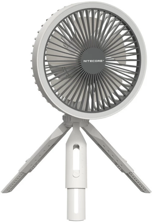 Nitecore NEF10 Multifunctional Electric Fan - Πολυχρηστικός Ανεμιστήρας 3 Επιπέδων με LED Φωτισμό & PowerBank με 1 x USB-A - 10W - 10.000mAh - White (6952506495443)